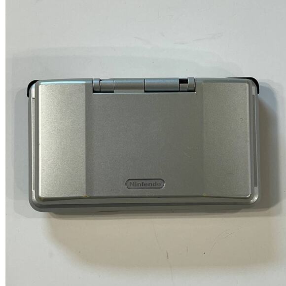 Nintendo DS NTR-001 Silver Handheld Console w Manuals Tested Works Chipped Hinge - Picture 10 of 16